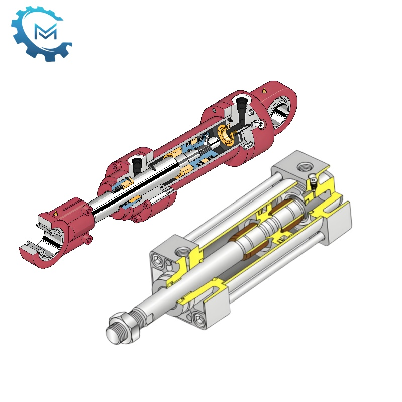 Was sind die Unterschiede zwischen hydraulischen Zylinder und pneumatischen Zylinder?